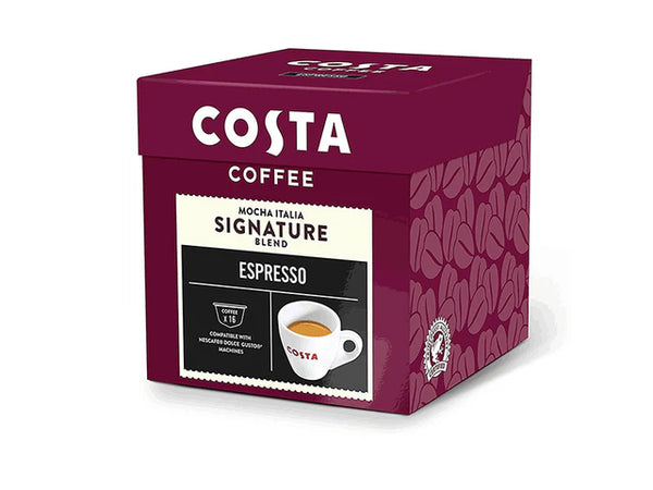 Costa Signature Blend Espresso Dolce Gusto Coffee Capsules - 16 Capsules