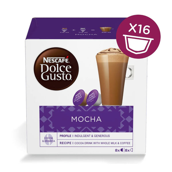 Nescafe Mocha Dolce Gusto Coffee Capsules - 16 Capsules