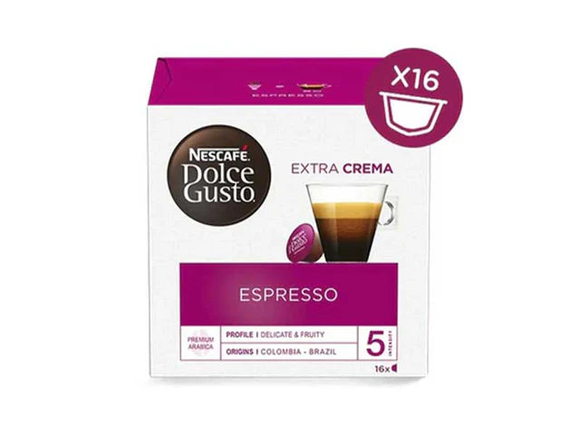 Nescafe Espresso Dolce Gusto Coffee Capsules - 16 Capsules - Qahwa & more