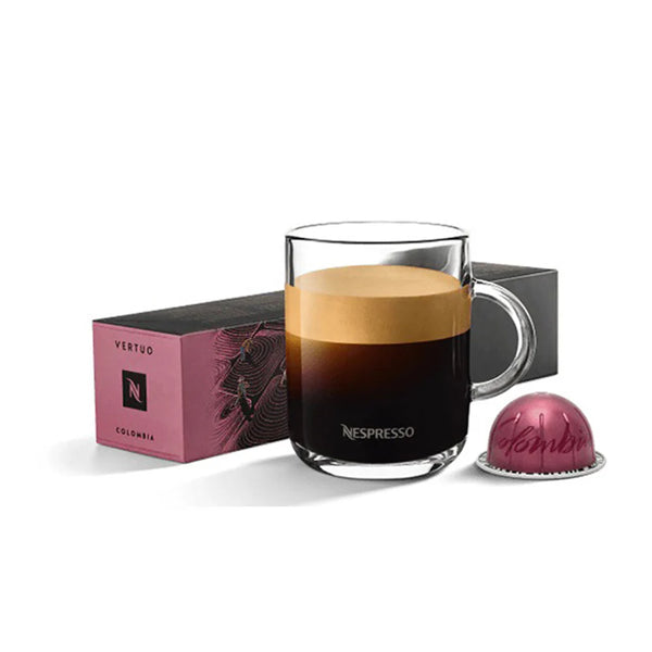 Nespresso Colombia  Vertuo Capsules - 10 Capsules - Qahwa & more