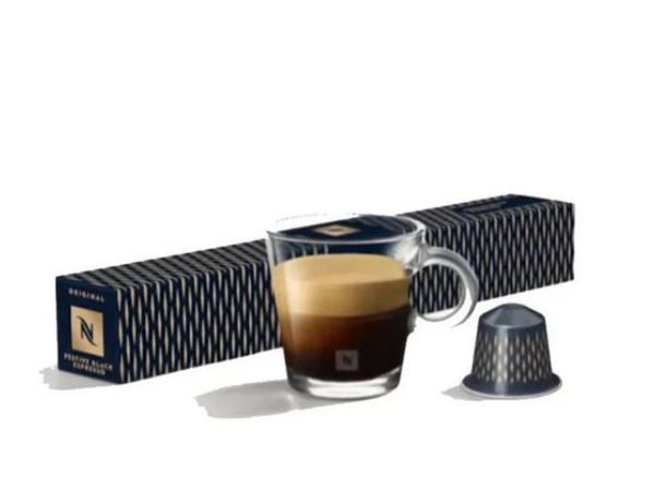 Nespresso Festive Black Espresso Coffee Capsules - 10 Capsules