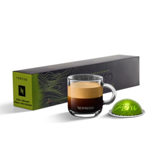 Nespresso Peru Organic Vertuo Capsules - 10 Capsules