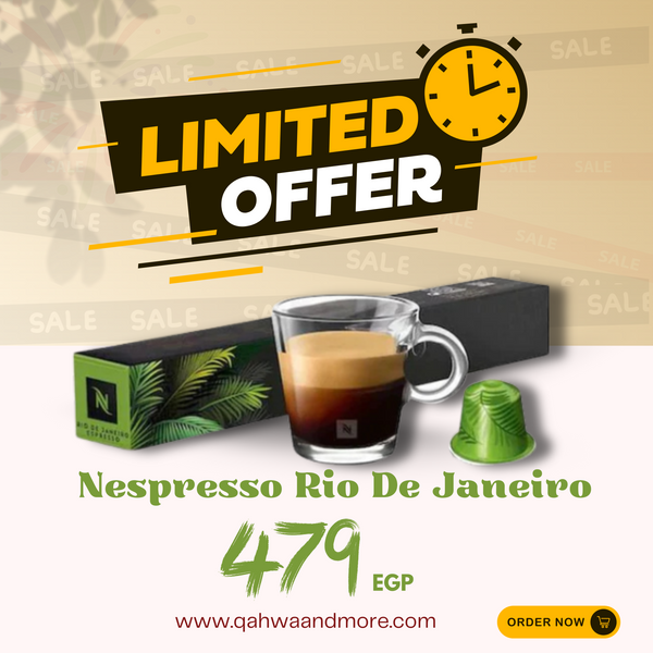 Nespresso Rio de janeiro espresso coffee capsules - 10 capsules - Qahwa & more