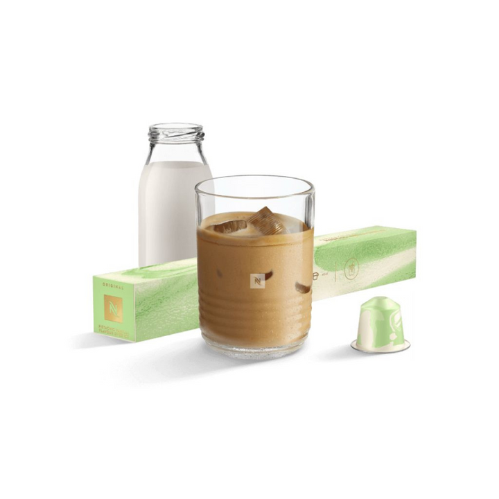 Nespresso -Pistachio Vanilla Flavour Over Ice - 10 capsules - Qahwa & more