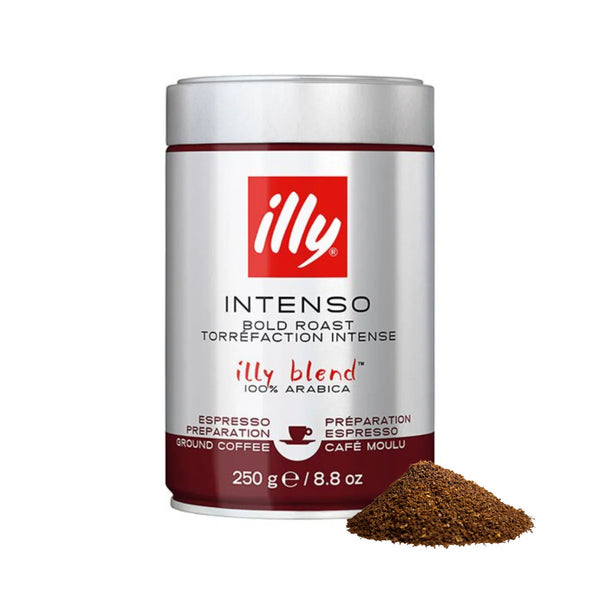 illy intenso- Ground coffee 250gm - Qahwa & more